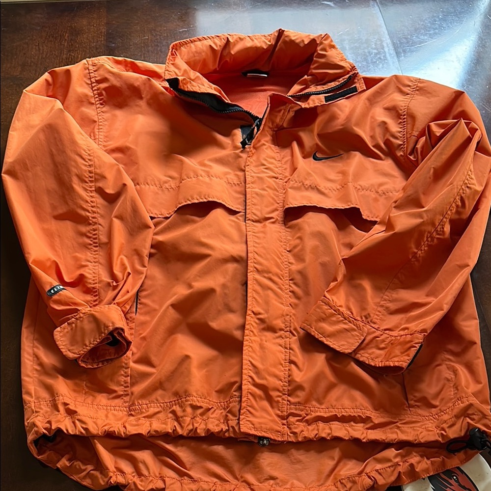 Nike Bright Orange Packable Jacket - image 1
